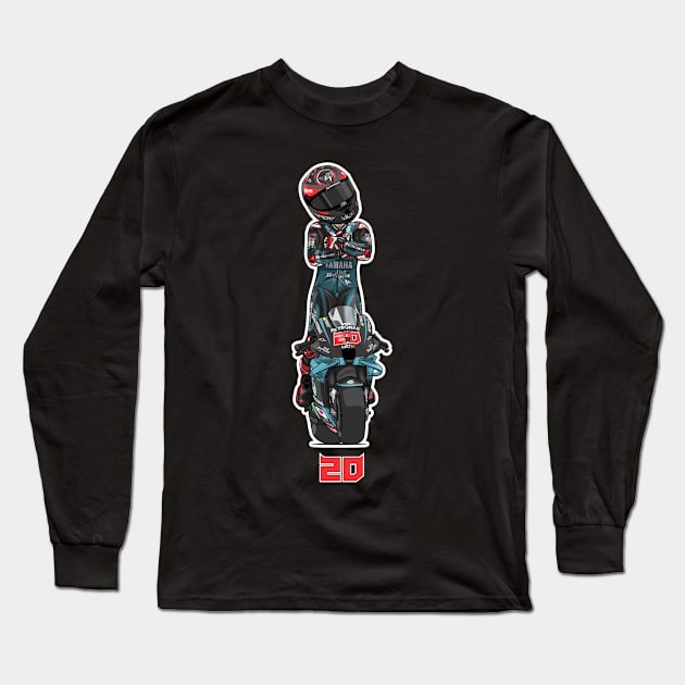 Fabio Quartararo 20 Cartoon Long Sleeve T-Shirt by lavonneroberson